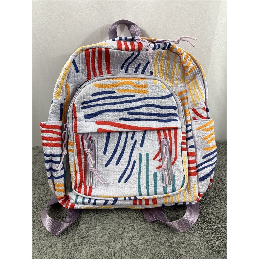 Summer Camp Back Pack 7 Pockets Playful Modern Abstract Whimsical